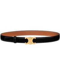 Celine - Triumph Clasp And Reversible Belt - Lyst