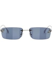 Fendi - Eyewear Rectangle-Frame Sunglasses - Lyst