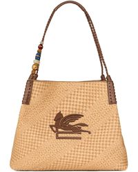 Etro - Large Libra Pegasus Bead Shoulder Bag - Lyst
