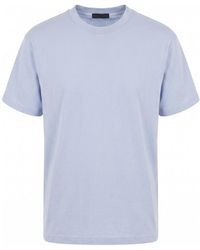 Prada - Logo-Patch Crew-Neck T-Shirt - Lyst