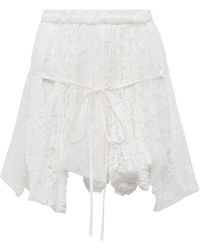 JW Anderson - Jw Anderson Mini Curtain Skirt - Lyst