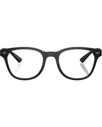 Emporio Armani - Square Frame Glasses - Lyst