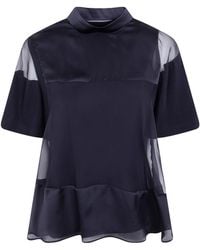Sacai - Layered-Design Blouse - Lyst