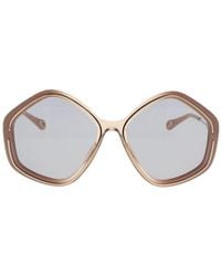 Chloé - Chloé Eyewear Geometrical Frame Sunglasses - Lyst