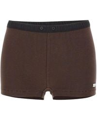 Entire studios - Lounge Ribbed Shorts - Lyst