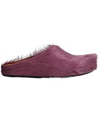 Marni - Fussbett Slip-On Flat Mules - Lyst