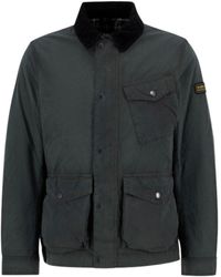 Barbour - Corduroy-Collar Flap-Pocket Jacket - Lyst