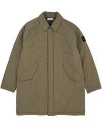 Stone Island - Insulated Logo Patch Coat - Lyst