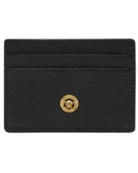 Versace - Medusa Plaque Detailed Cardholder - Lyst