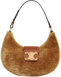 ショルダーバッグ・ポシェット AVA MEDIUM TRIOMPHE SUEDE BAG Women's Medium Ava Triomphe bag in suede calfskin and