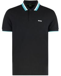 BOSS - Boss Contrast Striped Paddy Active Polo Shirt - Lyst
