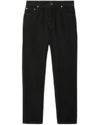 Burberry - Logo Patch Tapered-Leg Jeans - Lyst