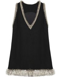 Jonathan Simkhai - Darcy Sleeveless Bead-Trim Mini Dress - Lyst