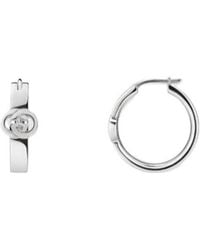 Gucci - Interlocking Hoop Earrings - Lyst