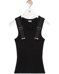 Loewe - Buckle-Detail Ribbed Tank Top - Lyst