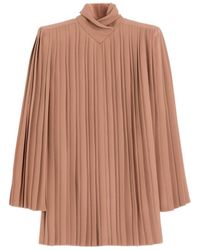 Valentino - Cady Couture Pleated Top - Lyst