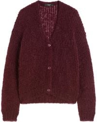 Weekend by Maxmara - Wkddanza V-Neck Textured Mohair Cardigan - Lyst