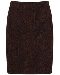 Stella McCartney - Snake Print Knit Midi Skirt - Lyst