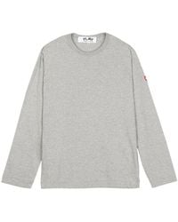 Comme des Garçons - Heart-Patch Long-Sleeves T-Shirt - Lyst