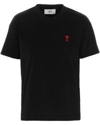 Ami Paris - Ami Ami De Coeur Logo T-Shirt - Lyst