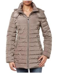 Armani Jeans - Logo Hooded Down Jacket - Lyst