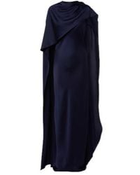 Jonathan Simkhai - Izel Asymmetric Caped Satin Gown - Lyst