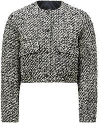Moncler - Duphin Tweed Down Jacket - Lyst