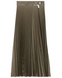 Burberry - Pleated Zip-Detailed Skirt - Lyst