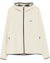 BOSS - Logo-Motif Hooded Jacket - Lyst