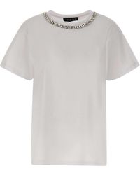 Kaos - Icona Embellished Neck T-Shirt - Lyst