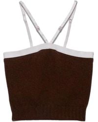 Prada - Sleeveless Knitted Top - Lyst