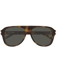 Saint Laurent - Eyewear Aviator Frame Sunglasses - Lyst