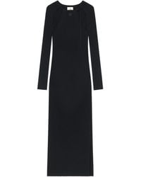 Courreges - Cut-Out Ribbed Long Dress - Lyst