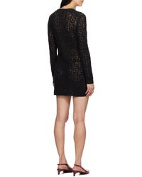 Loulou de Saison - Loulou De Saison Evans Cut-Out Detailed Mini Dress - Lyst