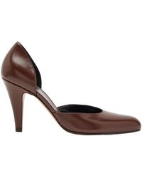 The Row - Solid-Color Leather Pumps - Lyst