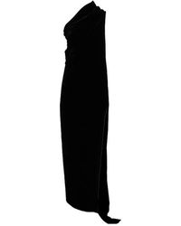 Rick Owens - Long Dress With Asymmetric Neckline - Lyst