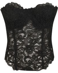 Ermanno Scervino - Embroidered Lace Bustier Top - Lyst
