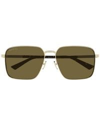 Gucci - Eyewear Low Nose Bridge Fit Sunglasses - Lyst