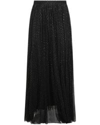 Twinset - Metallicthread Pleated Maxi Skirt - Lyst