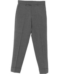 Berwich - Pressed-Crease Turned-Up Trousers - Lyst