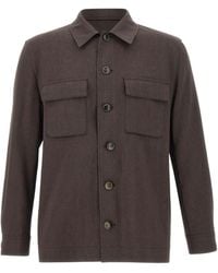BOSS - Boss Button-Up Relaxed-Fit Overshirt - Lyst