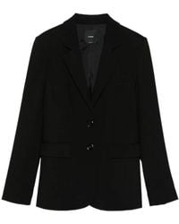 Pinko - Notched-Lapel Single Breasted Blazer - Lyst