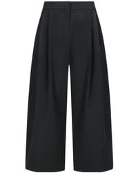 Amomento - Double-Pleated Wide-Leg Trousers - Lyst