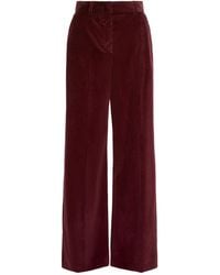 Weekend by Maxmara - Corduroy Wide-Leg Trousers - Lyst