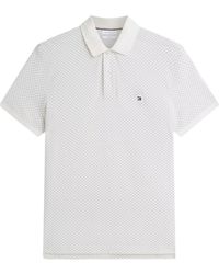 Tommy Hilfiger - Regular Fit Geometric Print Polo Shirt - Lyst