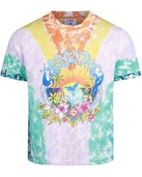 CASABLANCA - Tiedye Landscapeprint Shortsleeve Tee - Lyst