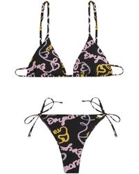 Emporio Armani - Logo-Print Bikini - Lyst