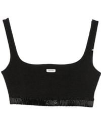 Entire studios - Logo-Patch Cropped Top - Lyst