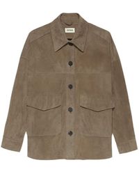 Arma - Button-Front Long-Sleeve Casual Jacket - Lyst