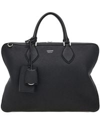 Ferragamo - Ferragamo Logo Printed Zipped Tote Bag - Lyst